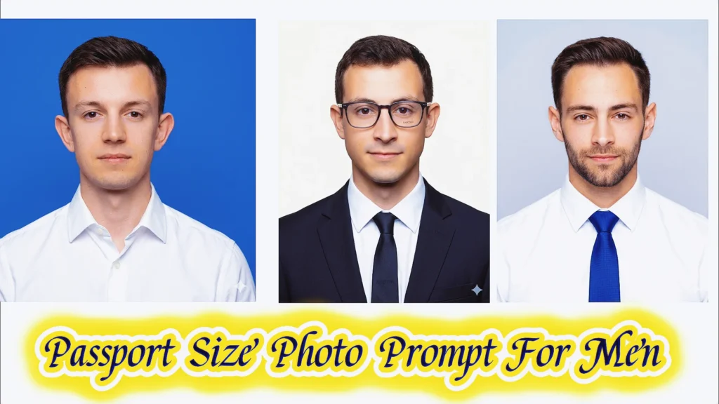 passport size photo prompt for gemini for men