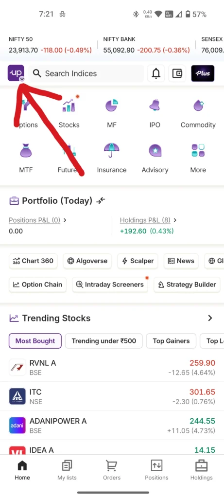 upstox refer and earn
