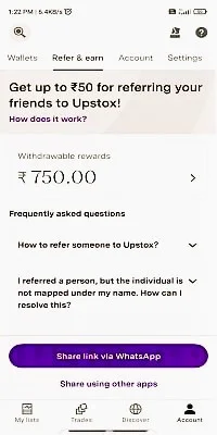 upstox refer and earn program