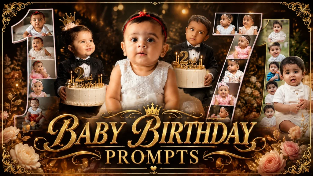 ai birthday prompt for baby girl and boy