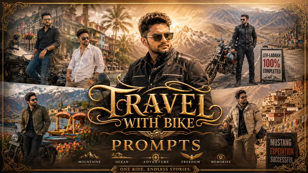 best bike travel photo prompt