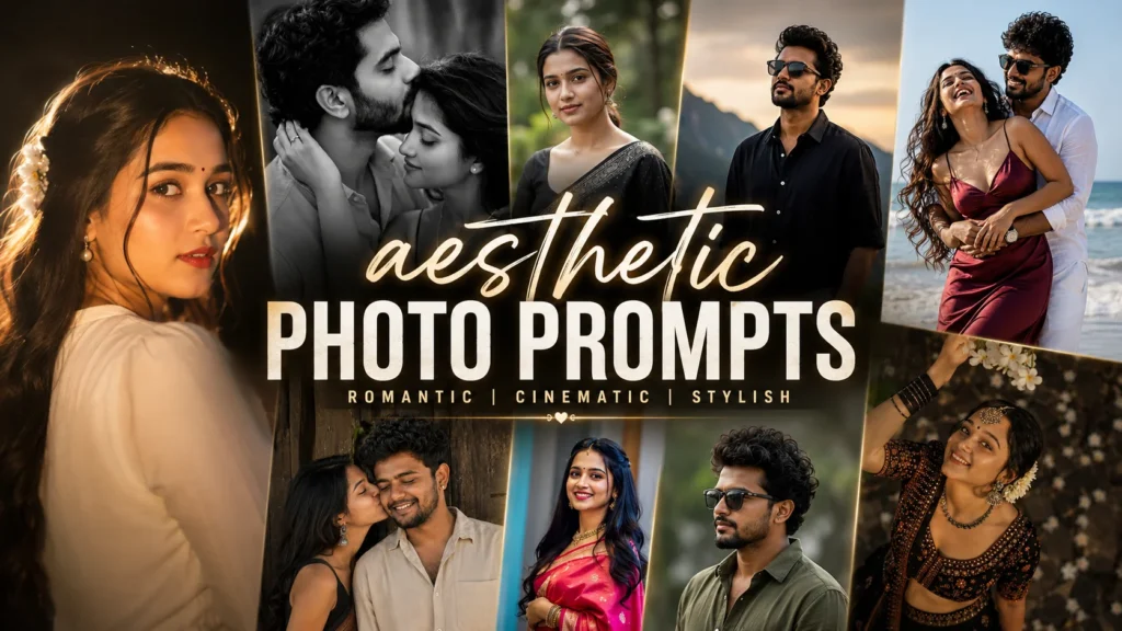 aesthetic photo prompt for boys, girls and couples