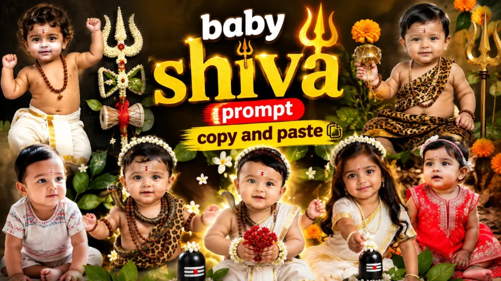 baby shiva prompt copy and paste