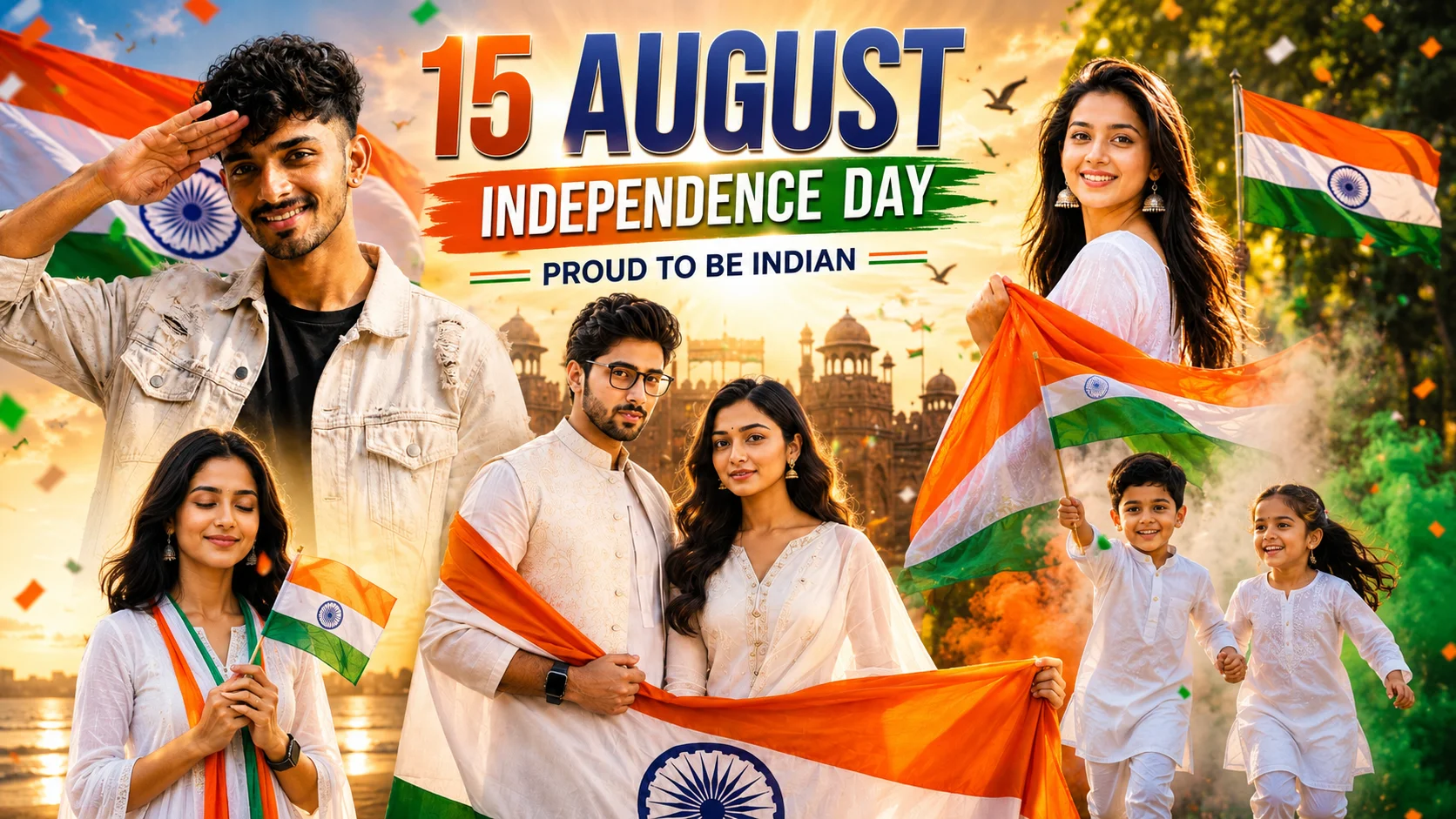 20+ Trending 15 August Prompts for Independence Day [Boys, Girls, Couples & Family]