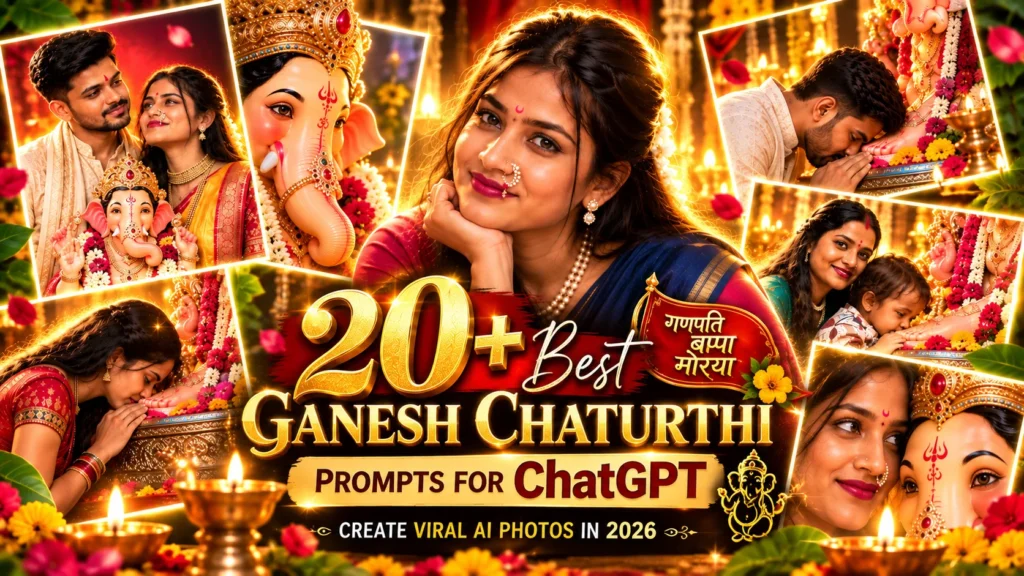 20+ Best Ganesh Chaturthi Prompts for ChatGPT to Create Viral AI Photos in 2026