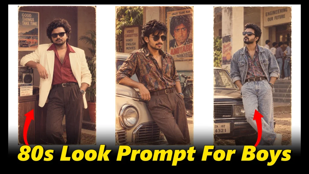now trending 80s look prompt for boys