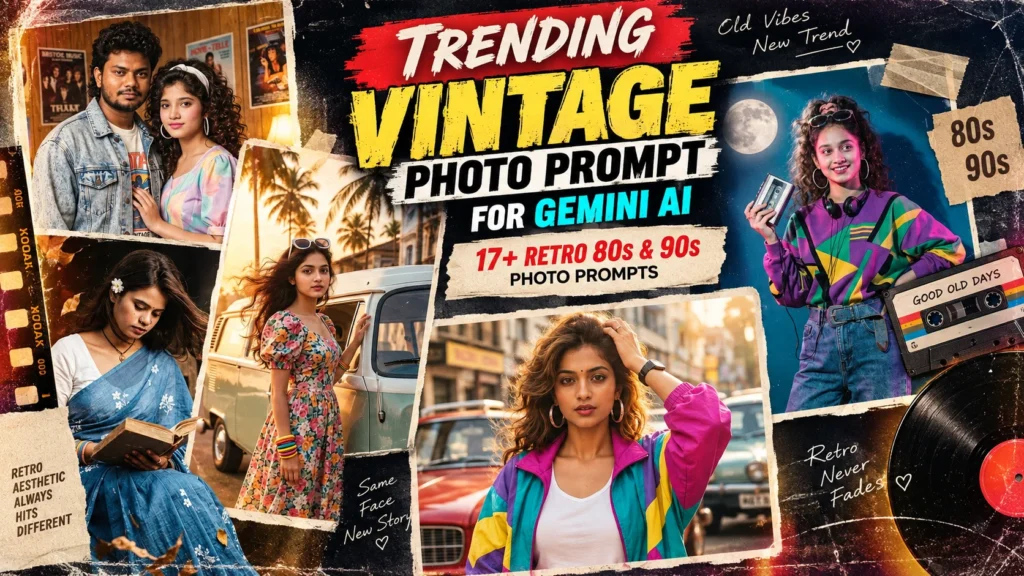 trending vintage photo prompt for gemini ai