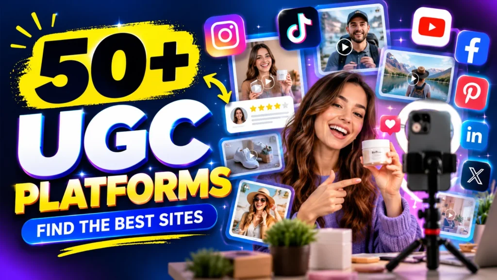 50+ user generated content platforms for creators, brands, reviews, videos, and social media marketing