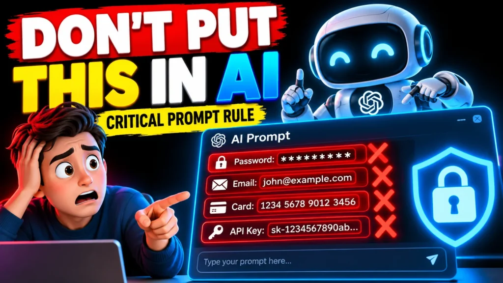 what is the critical rule regarding public ai prompts