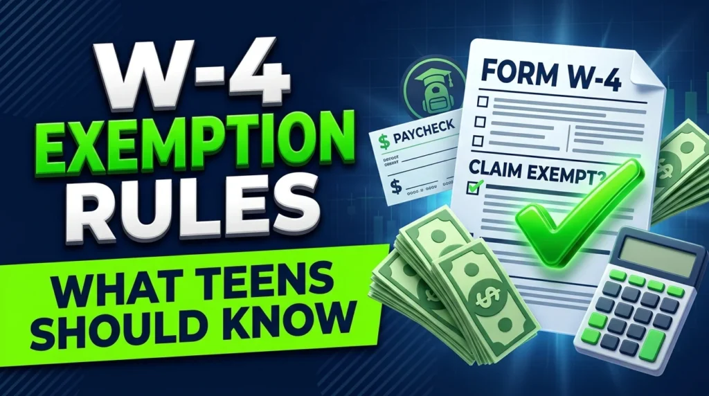 when filling out a w-4 form, in what situation would a teen want to claim exemption from federal income taxes being withheld from their paycheck? what is the benefit of doing so?