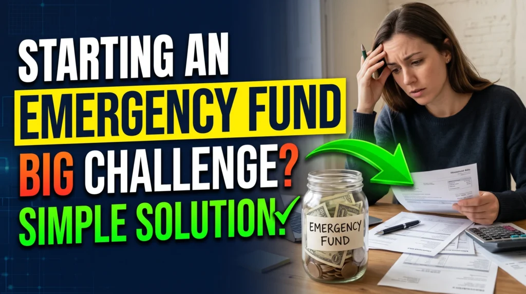 you want to start building an emergency fund. what is one challenge you anticipate that could get in the way what is a possible solution